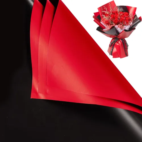 Gloreyan 20 hojas de papel de regalo de flores, ramo de floristería para manualidades, ramo de flores frescas, envoltura impermeable, caja de 20