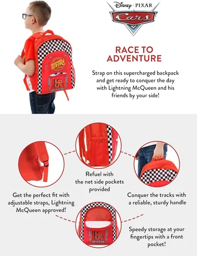 Miniatura 3 de Disney Cars Boys Cars Lightning McQueen Mochila, talla única, multicolor, Multicolorido
