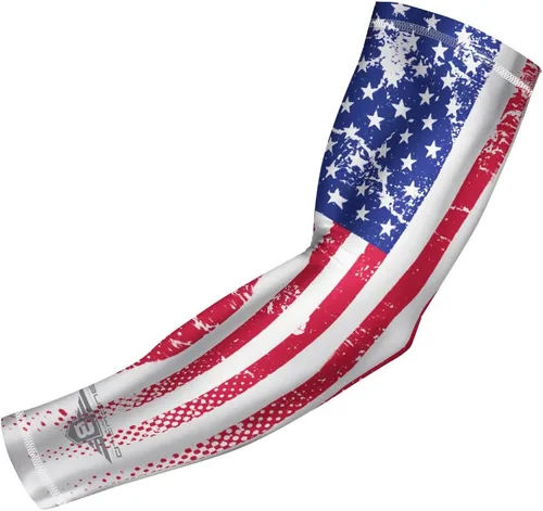 Miniatura 13 de Bucwild Sports Flag Compression Arm Sleeve - Perfect for Baseball Basketball Football - Youth & Adult Sizes