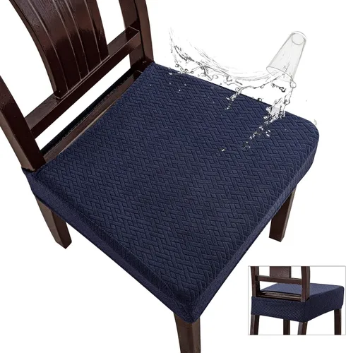 Miniatura 20 de Genina Fundas de asiento impermeables para sillas de comedor, fundas impermeables para sillas de comedor