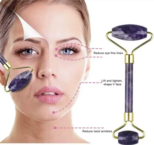 Miniatura 4 de Rodillo de jade, rodillo facial, rodillo de belleza facial, herramientas para el cuidado de la piel, masajeador de cuarzo para cara, ojos, cuello