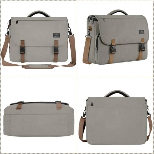 Miniatura 66 de MATEIN Bolsa tipo mensajero para hombres, mochila escolar para adolescentes, ligera de 17.3 pulgadas, maletín para laptop grande, bolsa cruzada