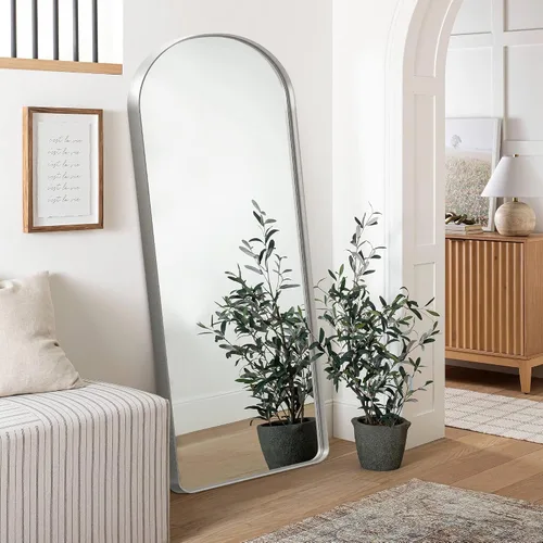 Miniatura 16 de NicBex Espejo de tocador de baño de 32 x 22 pulgadas, espejo de pared con marco de aleación para tocador de baño, dormitorio, pasillo y decoración
