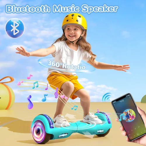 Miniatura 3 de SISIGAD Scooter, 6.5" Flash Wheels & Corlorful LED Lights, All for Girls Boys Kids Ages 6+ D-green
