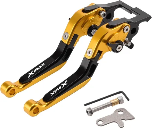 Miniatura 23 de Palancas de embrague de freno ajustables para motocicleta, cerradura de manija de estacionamiento para Yamaha Xmax 125 250 300 400 XMAX250 XMAX300