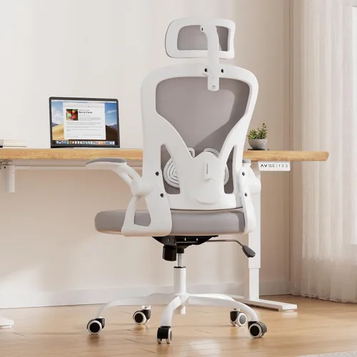 Miniatura 3 de Farini Silla Ergonómica de Oficina, Silla de Escritorio para Oficina en Casa con Reposacabezas, Silla de Computadora de Respaldo Alto con Respaldo