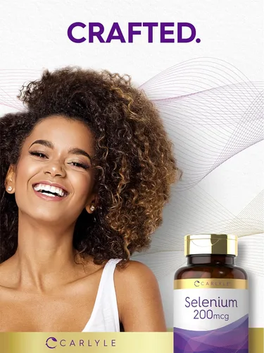 Miniatura 7 de Carlyle Selenio sin levadura 200 mcg 200 cápsulas Mineral esencial de L-selenometionina Suplemento vegetariano, sin OMG y sin gluten