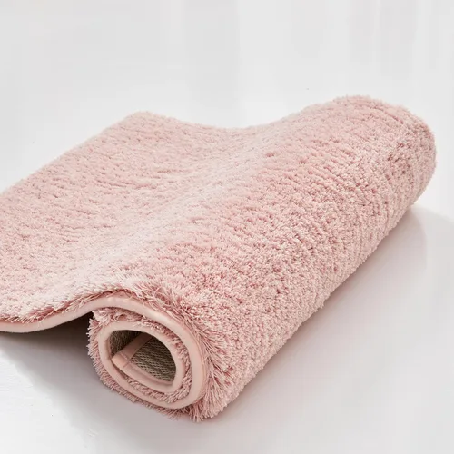 Miniatura 17 de CozeCube Tapetes de baño circulares de vellón para baño, esponjosos, absorbentes, de microfibra de secado rápido, antideslizantes, lavables