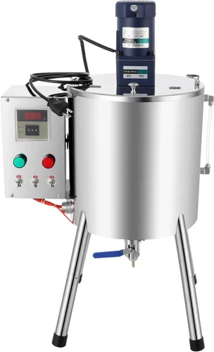 Miniatura 9 de Máquina de llenado de mezcla de agitación de calefacción automática comercial de 15L/4Gal, máquina de llenado de lápiz labial 110v 1500w