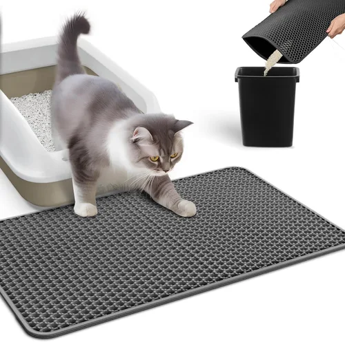 Miniatura 9 de Tapete sanitario para gatos, tapete pequeño que atrapa la orina, fácil de limpiar, caja sanitaria impermeable, a prueba de orina y antideslizante