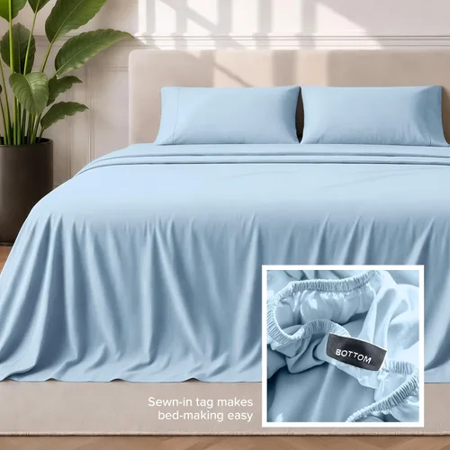 Miniatura 7 de Bare Home Juego de sábanas tamaño Full - Microfibra ultrasuave de lujo 1800 - Sábanas de cama - Doble cepillado - Bolsillos profundos - Ajuste fácil