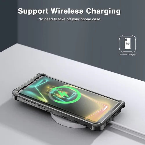 Miniatura 7 de Dexnor Funda para Galaxy Note 9 con protector de pantalla transparente de grado militar resistente 360 cuerpo completo protector a prueba de golpes