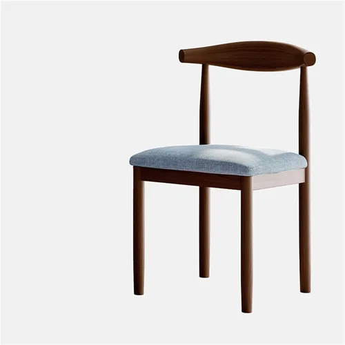 Miniatura 5 de Silla de comedor moderna para sala de maquillaje, sillón retro, silla de cocina de madera para el hogar, sala de estar, restaurante, silla