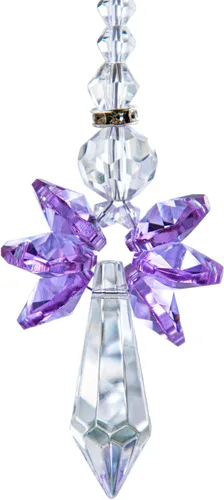 Miniatura 9 de Atrapasoles de cristal de ángel guardián arcoíris para decoración del hogar, auto, porche, decoración de porche, adorno de cristal para mamá y mujer