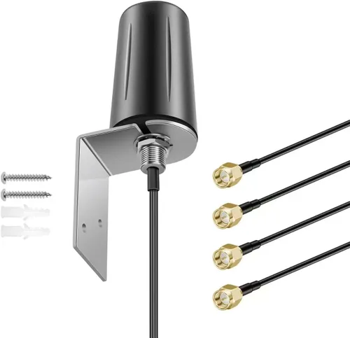 4x4 MIMO Omnidireccional de Bajo Perfil de Banda Ancha 4G LTE 5G Antena Externa para Mejora del Rendimiento de Routers 4G/5G, Gateways, Hotspots,