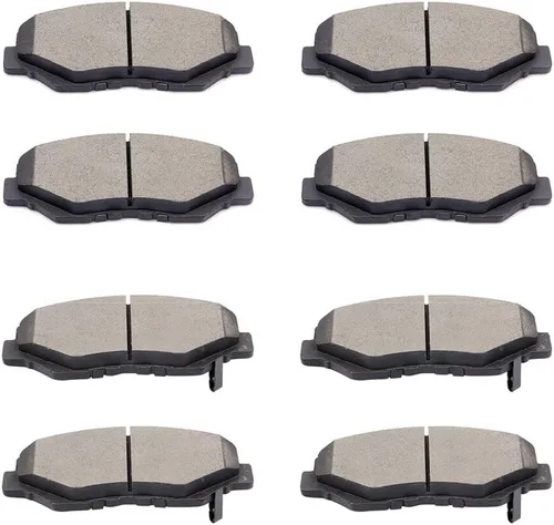 Miniatura 10 de Juego de pastillas de cerámica, D815 D537 SCITOO 8 piezas de pastillas de freno delanteras y traseras para Acura CSX 2006-2011, para Acura ILX