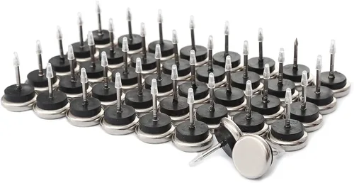 Miniatura 9 de Dia Nail On Furniture Glides para sillas, mesas, uñas acolchadas con base de níquel para muebles, lo que permite que las sillas se deslicen sin