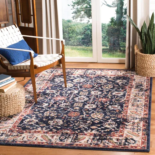 Miniatura 4 de SAFAVIEH Colección Charleston Alfombra de Acento - 2 pies x 5 pies, Gris & Gris Oscuro, Diseño Oriental con Efecto Desgastado, No Desprende Pelusa