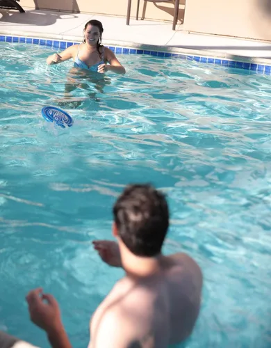 Miniatura 3 de SkimBe® Disco de juguete – Disco de raspado para juegos de piscina, playa y verano – Juguete de desnatamiento de agua para niños y adultos – Juguete