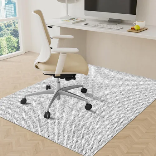 Miniatura 16 de KMAT Alfombrilla para silla de oficina, 36 x 48 pulgadas, protector de suelo de trabajo pesado para madera dura/baldosas, alfombrilla de suelo Negro