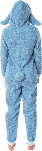 Miniatura 2 de Disney - Disfraz de punto de Lilo Stitch para jóvenes disfraz de sherpa de Unión Azul Patchwork