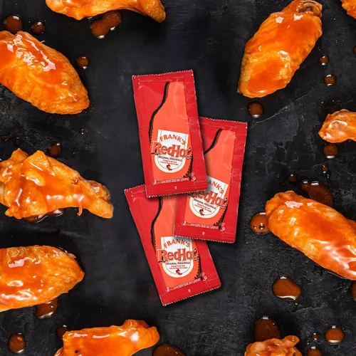 Miniatura 10 de Frank's RedHot Paquetes originales de salsa de pimienta de cayena, 200 unidades, un paquete de 200 unidades de paquetes de salsa picante Frank's