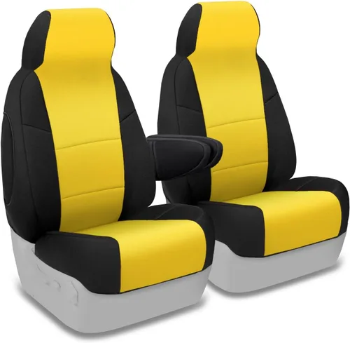 Miniatura 18 de Coverking Custom Fit Center 50/50 - Funda de asiento de cubo para modelos seleccionados Chevrolet Suburban 1500/2500, neopreno (negro)