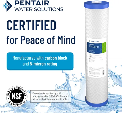 Miniatura 3 de Pentair Pentek EP-20BB Filtro de Agua de Carbón Big Blue, 20 Pulgadas, Cartucho de Repuesto de Bloque de Carbón para Toda la Casa con Filtro