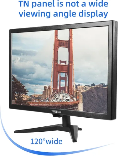 Miniatura 4 de Monitor de PC de 20 pulgadas 16:9 1600x900 Pantalla LED de pantalla LED, 5Ms, 60 Hz, montaje VESA, altavoz integrado, con VGA HDMI AV BNC USB
