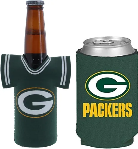 Miniatura 69 de Portavasos y Portabotellas de Fútbol Americano Aislante Enfriador de Bebidas Huggie Green Bay (Packers) - Estática activa