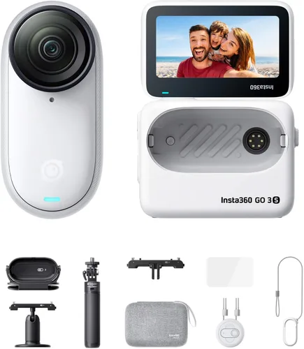 Miniatura 18 de Insta360 GO 3S - 128 GB Negro 4K Cámara de vlog pequeña y portátil, POVs manos libres, montaje en cualquier lugar, estabilización, vida útil