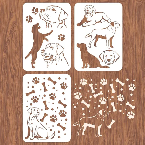 Miniatura 20 de INFUNLY Plantillas de Pared de Mandala para Pintar Plantillas de Azulejos Reutilizables para Paredes Plantillas de Piso de Concreto 12"X12