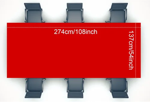 Miniatura 2 de Oudain 6 manteles de plástico desechables del 4 de julio, de 54 x 108 pulgadas, para mesas rectangulares, impermeables, para el día de la rojo