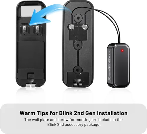 Miniatura 9 de Extensor de timbre inalámbrico con timbre de video, compatible con timbre de video Blink, fácil instalación, alarma fuerte
