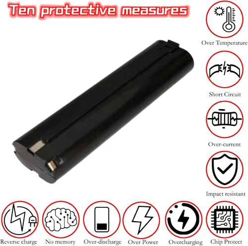 Miniatura 7 de 1.5Ah compatible con batería Makita 9.6V y cargador NiCad repuesto (baterías de compromiso, etiqueta de capacidad real) 9000 9001 9002 9033 9034