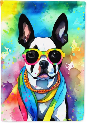 Miniatura 18 de Caroline's Treasures DAC2448GF - Bandera de jardín con diseño de perro afgano hippie Dawg, bandera decorativa para patio exterior, patio, obras