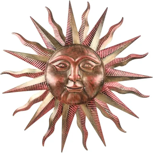 Miniatura 12 de VEWOGARDEN Arte Decorativo de Pared de Sol de Metal de 13 pulgadas para Colgar en Interiores y Exteriores, Hogar, Jardín, Regalos de Navidad