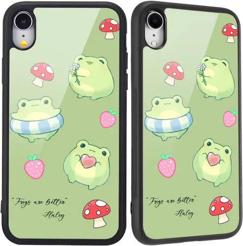 Miniatura 27 de Compatible con iPhone 7/8/SE 2020, cubierta trasera dura con patrón de arte divertido azul divertido lindo para mujeres y niños
