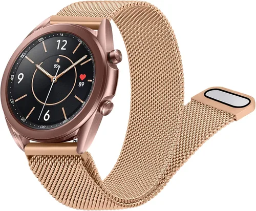 Miniatura 8 de Meliya Correa para Samsung Galaxy Watch 3 bandas de 1.614 in para mujeres y hombres, 0.787 pulgadas de acero inoxidable de repuesto para Galaxy