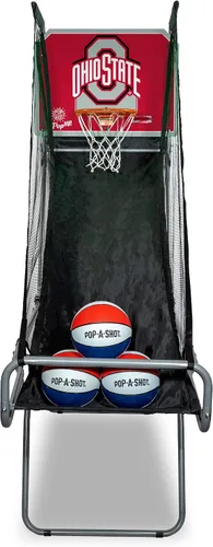 Miniatura 17 de Pop-A-Shot - Tailgate Game with NCAA Graphics l Arcade Basketball Inside, Out, and On The Go Infrared Sensor Scoring 3 Balls Foldable