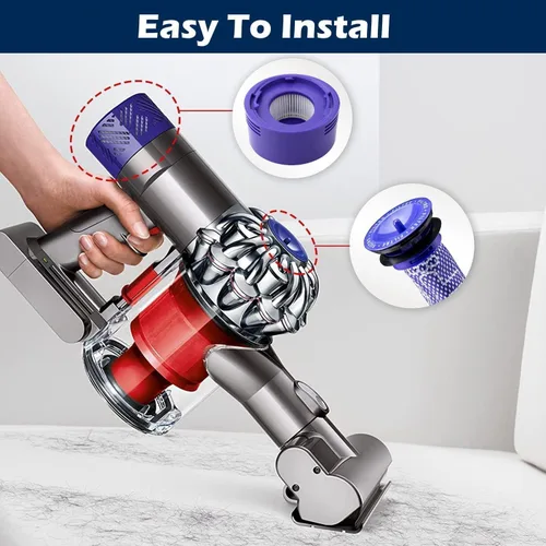 Miniatura 6 de Kit de repuesto Filtros HEPA para motor pre y poste para Dyson V7 V8 SV10 SV11 Absolute Animal Motorhead Aspirador Parte # 965661-01 y 967478-01