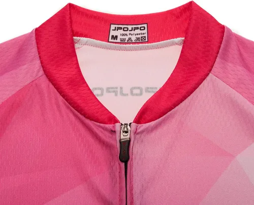Miniatura 31 de Camiseta de ciclismo para mujer, manga corta y pantalones cortos de ciclismo acolchados para verano