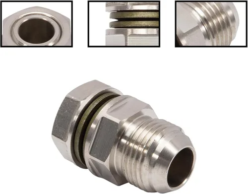 Miniatura 3 de Adaptador de tapón de drenaje de bandeja de aceite Turbo 10AN Sustituye a 315-04301-010/31504301010 Atornillado, taladro y apriete Hierro