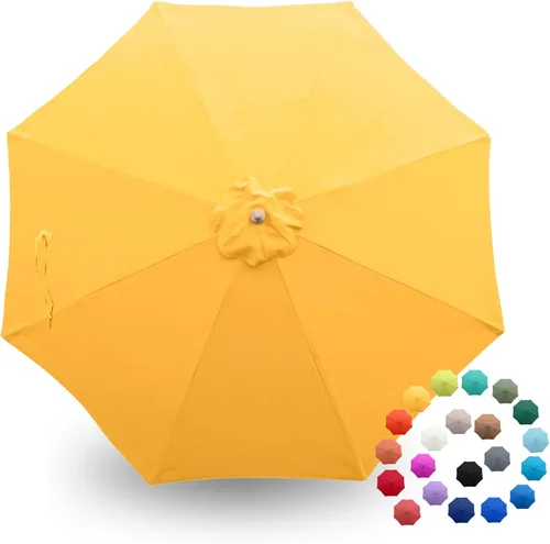 Miniatura 24 de Formosa Covers - Toldo de repuesto para sombrilla de patio de 9 pies - Lona superior de 8 varillas - Tela de paraguas con protección UV 300D