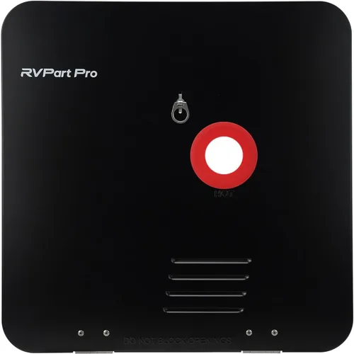 15" x 15" RV Water Heater Black Door and Flange Combination