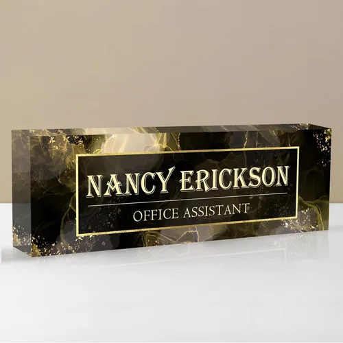 Miniatura 40 de Placa de nombre personalizada para escritorio, placa de nombre de escritorio personalizada, placa de nombre acrílica, accesorios de escritorio