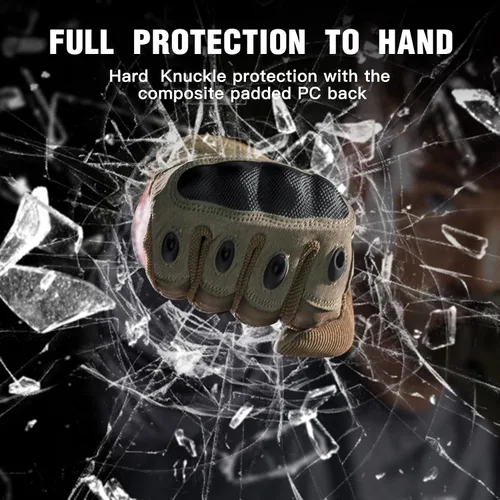 Miniatura 3 de FREE SOLDIER Outdoor Gloves for Men, Motorcycle Gloves for Cycling Hiking Camping Climbing, Airsoft Gloves for Paintball and Shooting