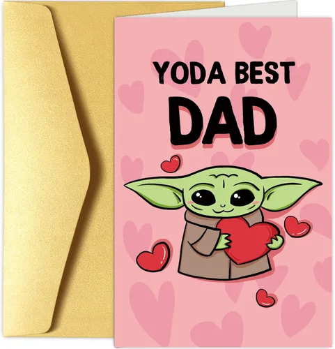 Miniatura 12 de Chenive Tarjeta del día del padre para marido de esposa, romántica tarjeta feliz del día del padre para él, cuánto amas a nuestra familia y cuida