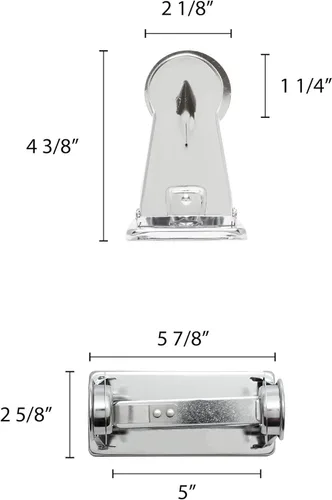 Miniatura 2 de TrueCraftware Dispensador de papel higiénico con bloqueo de un solo rollo para rollo de papel higiénico de 4 pulgadas de diámetro, chapado en cromo