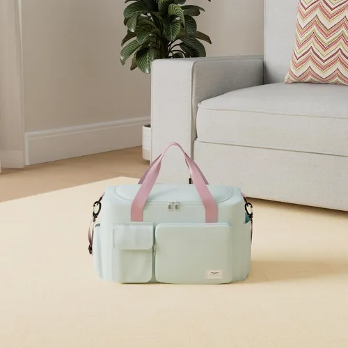 Miniatura 2 de FIORETTO - Bolsa de deporte para mujer con compartimento para zapatos, capacidad de 37 litros, ideal para viajes, gimnasio, deportes, fines de semana